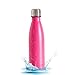 SHAREWIN Stainless Steel Water Bottle Vacuum Double Wall Cola Shape Leak Proof Drinking Bottle Travel Thermal Flask Perfect for Outdoor Hiking, Office, Sports - 12oz 14oz 17oz
