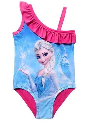Buy Velour Shoppe Girls Swim Frozen Elsa Cartoon Strap Bikini Swimsuit Swimming Costume Beach Wear At Amazon In