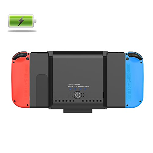Nintendo Switch Battery Charger Case,Switch Battery Case, 5800mAh Portable Charging Case Extended Battery Backup Power Bank for Nintendo Switch 2017 Accessories with Adjustable Stand Nintendo Switch Battery Charger Case,Switch Battery Case, 5800mAh Portable Charging Case Extended Battery Backup Power Bank for Nintendo Switch 2017 Accessories with Adjustable Stand