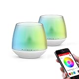 2-Pack PLAYBULB LED Candles Free App - Smart Bluetooth Color Changing Flameless Candles with Timer and APP Remote Control - for Kids/Party/Night Light/Candle Holder/Christmas/Wedding Decor