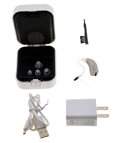 Zyon Rechargeable Hearing Amplifier RIC, Digital Wind Aid & Noise Reduction, for Adults, Latest Version (Left) - Thumbnail 3