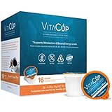 VitaCup Gourmet House Coffee K Pods 16 Ct. Infused With Essential Vitamins B12, B9, B6, B5, B1, and D3, Single Serve Keurig Compatible Top Rated Cups