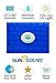 Sun2Solar Blue 15 ft x 30 ft Rectangle Pool Solar Cover | 1600 Series | Heat Retaining Solar Blanket | for Heating Rectangular Inground & Above Ground Swimming Pools | Includes 6 Heavy-Duty Grommets