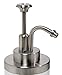Soap Dispenser Stainless Steel Brushed Metal or Lotion Dispenser - 9 Ounce - Refillable - Kitchen and Bathroom