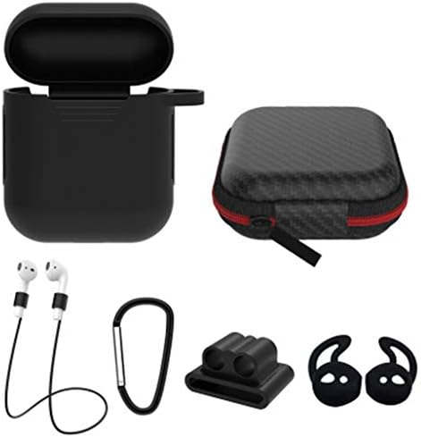 Earphone Case Cover Protective Cover for Apple Air-Pods Charging Case, Tensay Headset Silicone Anti-Lost Case Cover Scratch Resistant Shock Resistant Storage Bag