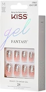 KISS Gel Fantasy Collection Glue-On Manicure Kit Fanciful Medium Nails view 3