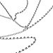 Simsly Crystal Multi Layers Leg Chain Silver Thigh Chains Glitter Fashion Party Body Chain for Women and Girls