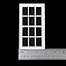 1:12 Dollhouse Miniature Wooden 12-pane Window Frame White