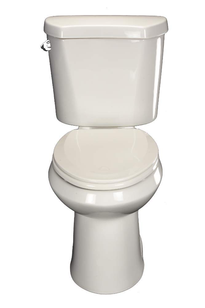 Centoco 900-001 Elongated Wooden Toilet Seat, Heavy Duty Molded Wood with Centocore Technology, White