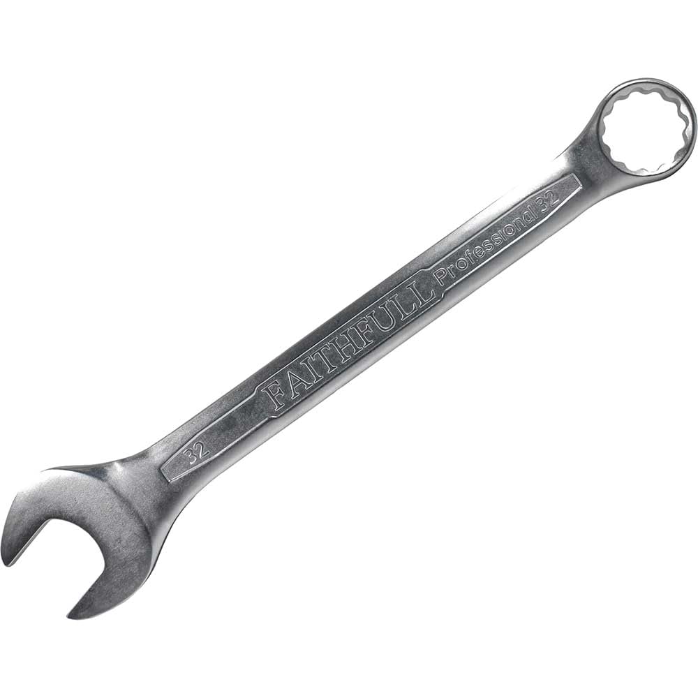 Faithfull SPAC32 Combination Spanner CV Satin Finish 32mm