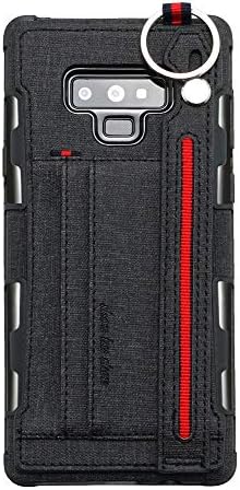 Compatible for Galaxy Note 9/8 Case Slim Soft Silicone TPU Cloth PC Hard Cover Rotating Ring Grip Kickstand Shel
