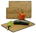 Bamboo Wooden Cutting Boards for Kitchen: Set of 3 Organic Bamboo Chopping Board