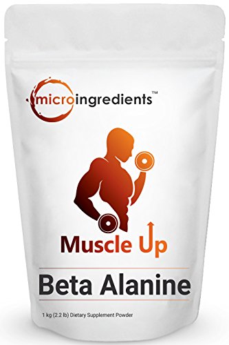 Pure Beta Alanine Powder - (1Kg), Powerfully Improves Muscle Gains, Enhances Muscle Endurance, Increases Workout Capacity and Reduces Muscle Fatigue. Non-GMO and Gluten Free.
