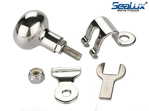 SeaLux Marine Boat Steering Wheel Turning / Control Knob/Suicide Knob -1-1/2" grip knob Small Size - 316 Marine Stainless Steel