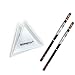 Crystal Pick up Tool Rhinestones Picker Pencil Nail Art Gem Wax Pen Yellow 2pcs + 3 Triangular plates