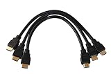 Your Cable Store 1 Foot HDMI 1.4 HDTV Cable Gold Plated 28 AWG 3 Pack