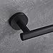 Hoooh 9-Inch Matte Black Towel Bar for Kitchen or Bathroom - Stainless Steel Hand Towel Holder Contemporary Style Wall Mount, A100L23-BK
