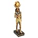 Design Toscano Horus Falcon God of The Egyptian Realm Figurine Statue, 8 Inch, Black and Gold