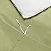 Nestl Light Sage Duvet Cover Queen Size - Soft Double Brushed Queen Duvet Cover Set, 3 Piece, with Button Closure, 1 Duvet Cover 90x90 inches and 2 Pillow Shams