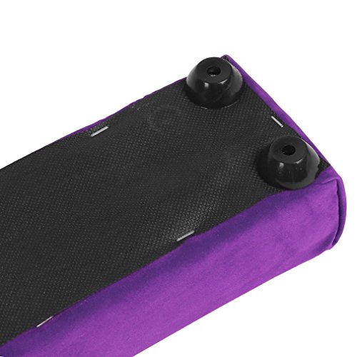 Water-chestnut Folding Gymnastics Training Balance Beam for Home Gym Training Exercise Sports (2.4m, Purple)