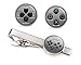 Playstation Tie Clip, PS PS3 PS4 Cufflinks Silver Tack, Retro Gaming Jewelry, Geek Geeky Wedding Groomsmen Gifts