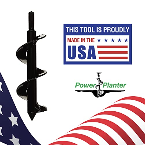 Power Planter Flower Planting Auger & Grass Plug Tool Compact Auger