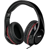 Active Noise Cancelling Over Ear Headphones with HI-Fi,20Hours for Music time Travel and Office Computer, Lightweight air Travel -Wired Black from FMLOVES