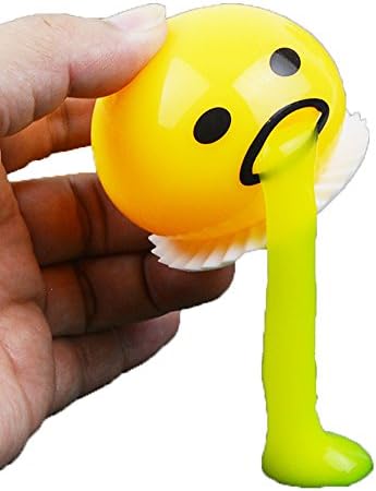 Novelty Squeezed Funny Vomiting &amp; Sucking lazzy Egg Yolk Abreaction relief toy