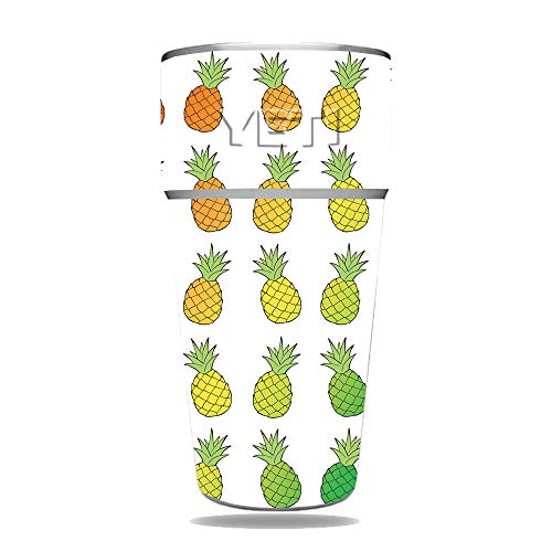 MightySkins Skin Compatible with Yeti Rambler 26 OZ Stackable Cup - Rainbow Pin…