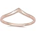 Rose Gold Plated New Design Fashion .925 Sterling Silver Ring Sizes 3-12