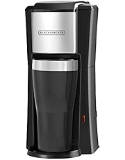 BLACK+DECKER Single Serve Coffee Maker, Includes One Dishwasher Safe Travel Mug (16oz), CM618C