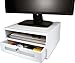 Victor Wood Monitor Riser, W1175 (Pure White)