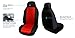Bucket Seat Cover, Two Front Seat Cover. Car Seat Cover Fb102 Red/black Front