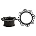 KUBOOZ 2017 New Stainless Steel Ear piercing Flesh Tunnels Double Flared Ear Stretcher Saddle Plug 10mm