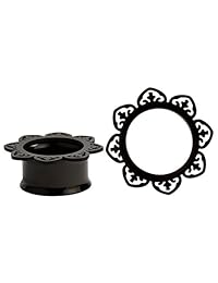 KUBOOZ 2017 - Expansor de acero inoxidable para oreja, tapón con diseño de espigas, 8-25mm