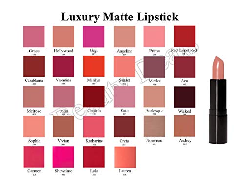 Beauty Deals Luxury Matte Lipstick Luxurious Hydrated Creamy Lipstick (Angelina) 2 Beauty Deals Luxury Matte Lipstick Luxurious Hydrated Creamy Lipstick (Angelina)