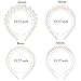 WILLBOND 4 Pcs Pearls Headbands Women White Faux Pearl Rhinestones Hairbands Bridal Hair Hoop Wedding Hair Accessories for Women