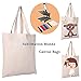 UOhost 8 PCS Sublimation Blank Canvas Bags Resuable Washable Grocery Shopping Tote Bags for DIY