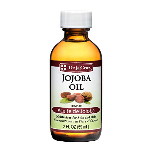 De La Cruz Pure Jojoba Oil, Expeller-Pressed, Hexane-Free, Non-GMO, Bottled in USA 2 FL. OZ.