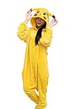 Horcute Unisex-adult Animal Cartoon Cosplay Kigurumi Onesie Pajamas,Pikachu-Teens