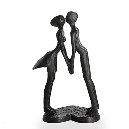 Dreamseden Anniversary, Iron Couple Sculptures Home Decor, 6 Inch