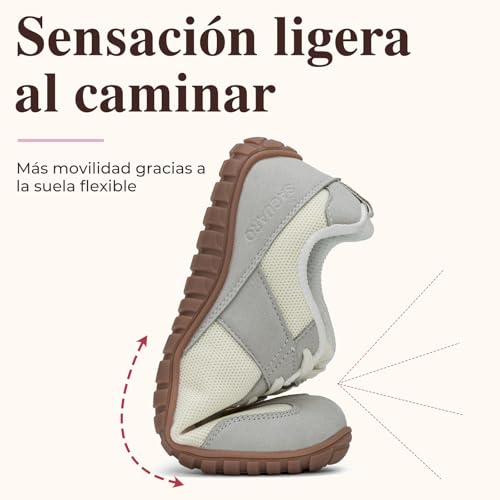 SAGUARO Mujer Zapatillas Barefoot Calzado Minimalista Barefoot Shoes con Puntera Ancha para Uso Diario, Talla 35-43