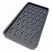 Happitasa Silicone Kitchen Sink Organizer Tray and Sponge Holder | Zigzag Style (Black, 10