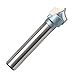 CNC Roundover Bit, EnPoint Woodwroking Carbide-Tipped Beadboard Router Bit 1/4 in Shank 1/2 in Cut Dia Industrial Quality Point Cutting Roundover Router Bit Lettering Fluting Plunge Ovolo Router Bit