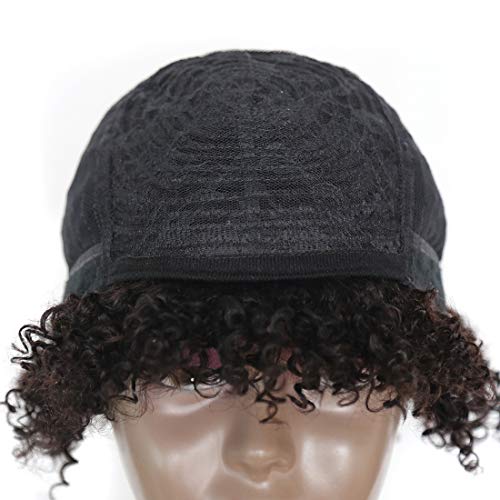 Yavida-Short-Afro-Kinky-Curly-Wigs-For-Black-Women-Brazilian-Virgin-Curly-Wig-8-Inch-Fluffy-Wigs-Natural-Black-Color-Kinky-Curly-Glueless-Human-Hair-Wigs