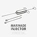 Luxe Grill Stainless Steel Meat Injector Kit with 2 Commercial Marinade Needles and 2-oz Large Capacity Barrel