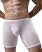 Helisopus Men's Briefs Breathable Underwear Ice Imitated Silk Fabric Ultra-Thin U-Shaped Boxer Brief(4 Pack)