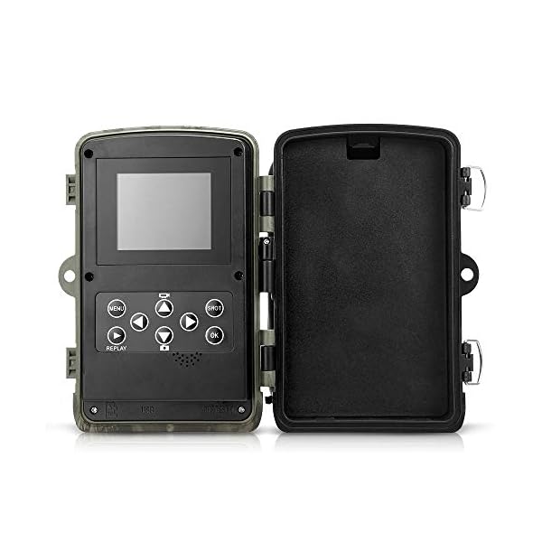 Lixada Wildkamera 16MP 1080 P Trail Kamera Jagd Spiel Kamera Wildlife Scouting Kamera mit PIR Sensor Infrarot Nachtsicht… – Bild 3