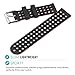 MORETEK Quick Release Watch Band Silicone Sport Wrist Bands Women Men Strap for Smartwatch 18mm 20mm 22mm
