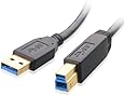 Cable Matters SuperSpeed USB 3.0 Type A to B Cable in Black 10 Feet
